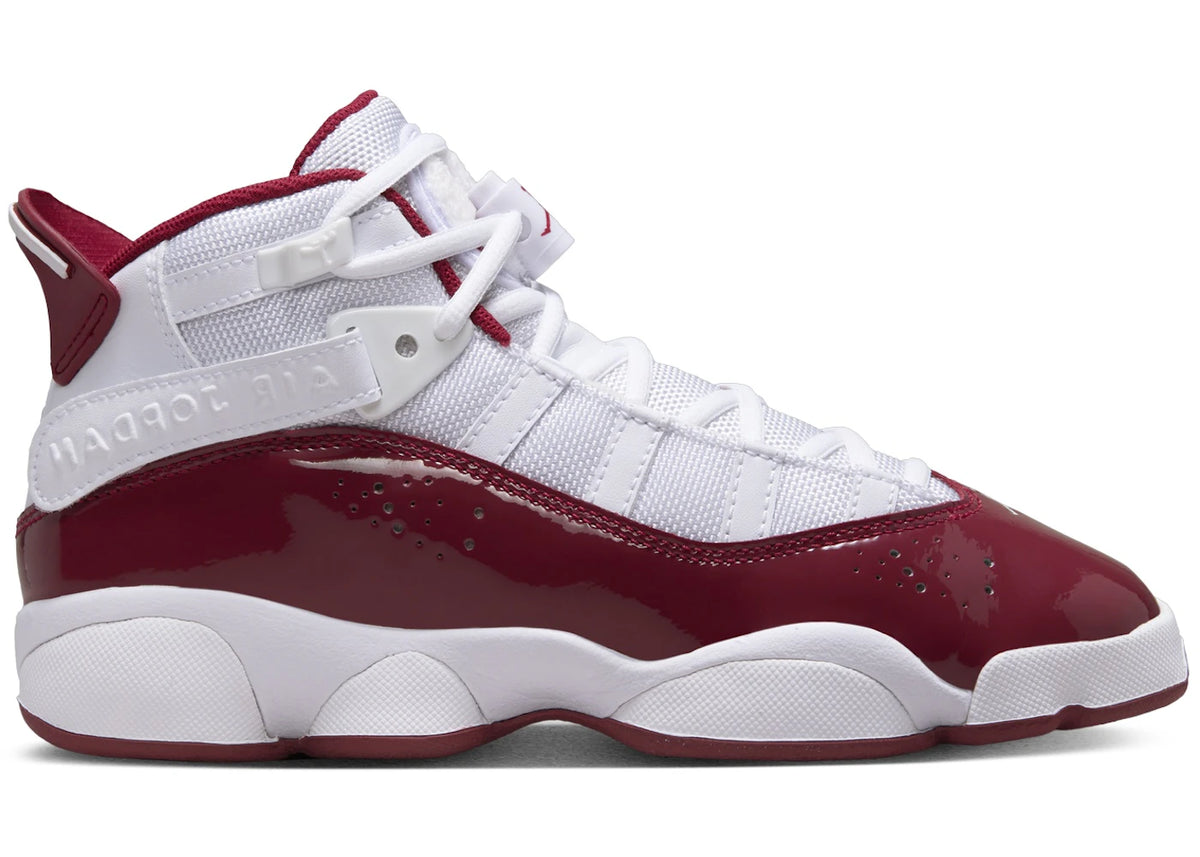 Jordan 6 Rings White Team Red (GS) - vue 360