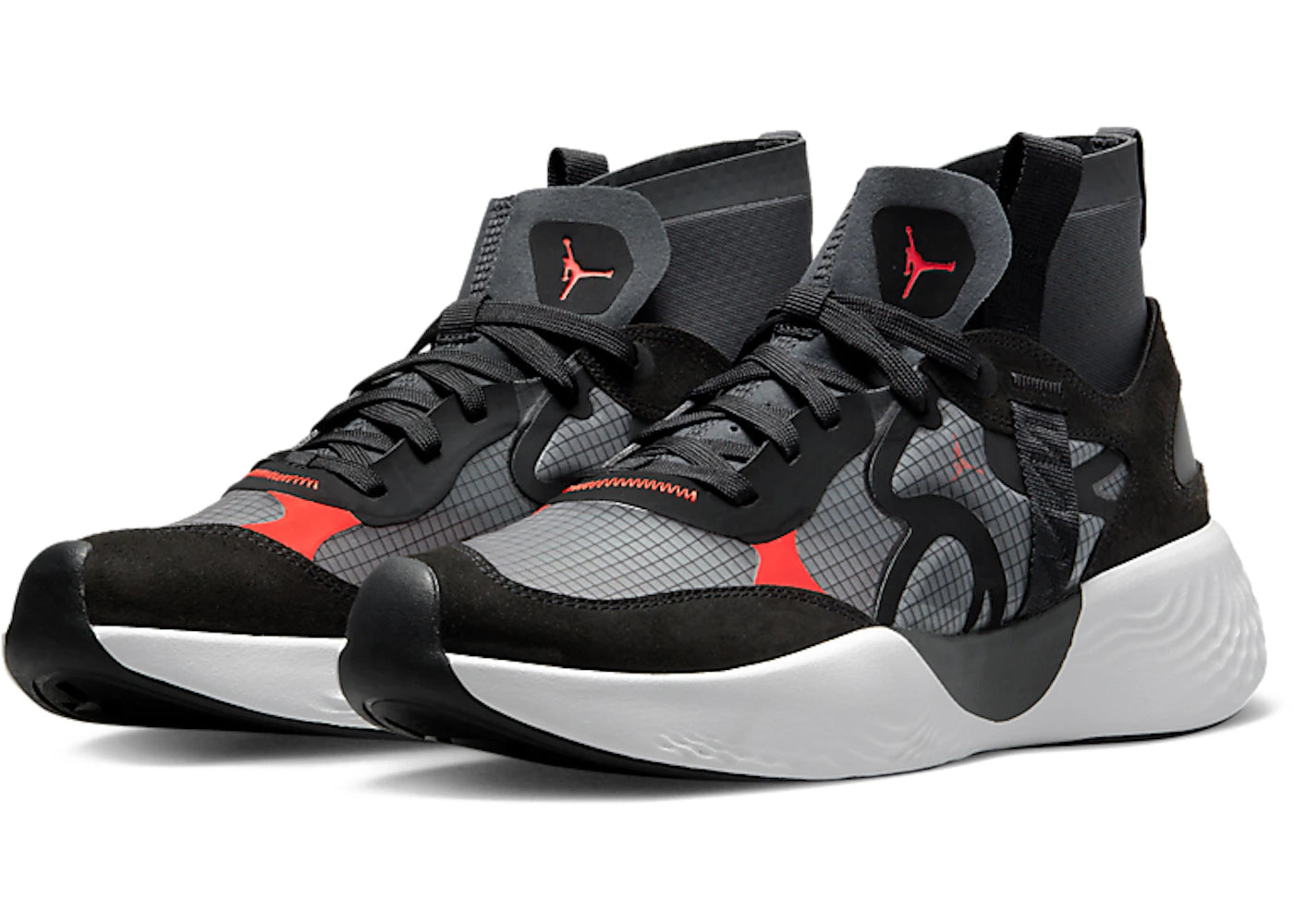 Jordan Delta 3 Mid Black Chile Red - vue secondaire B