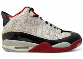 Jordan Dub-Zero White Black Varsity Red - vue 360