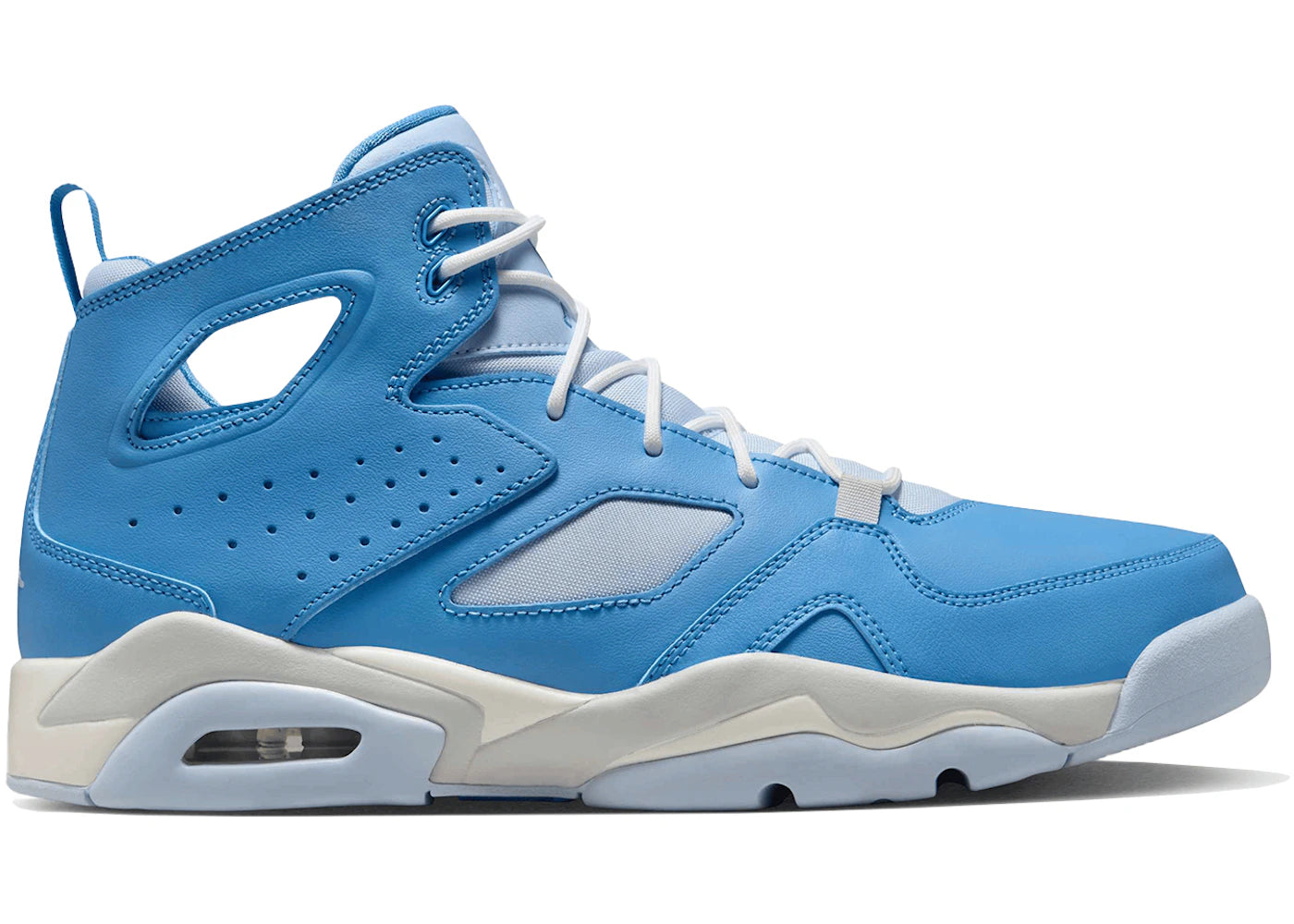 Jordan Flight Club '91 Legend Blue Pure Platinum Sail Hydrogen Blue (GS) - vue secondaire A