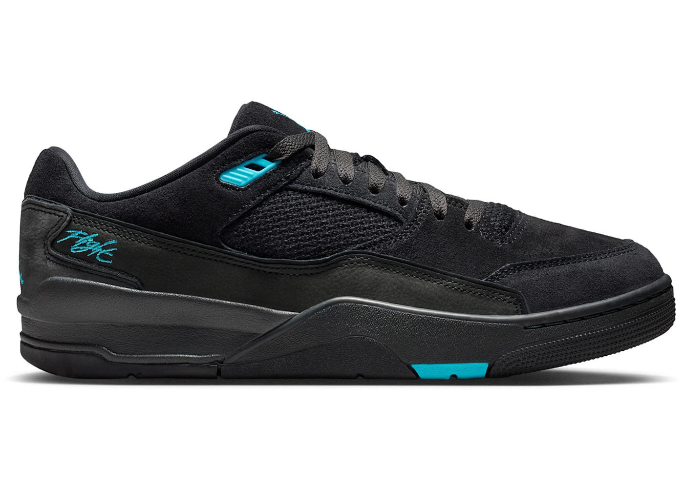 Jordan Flight Court Black Gamma Blue - vue 360