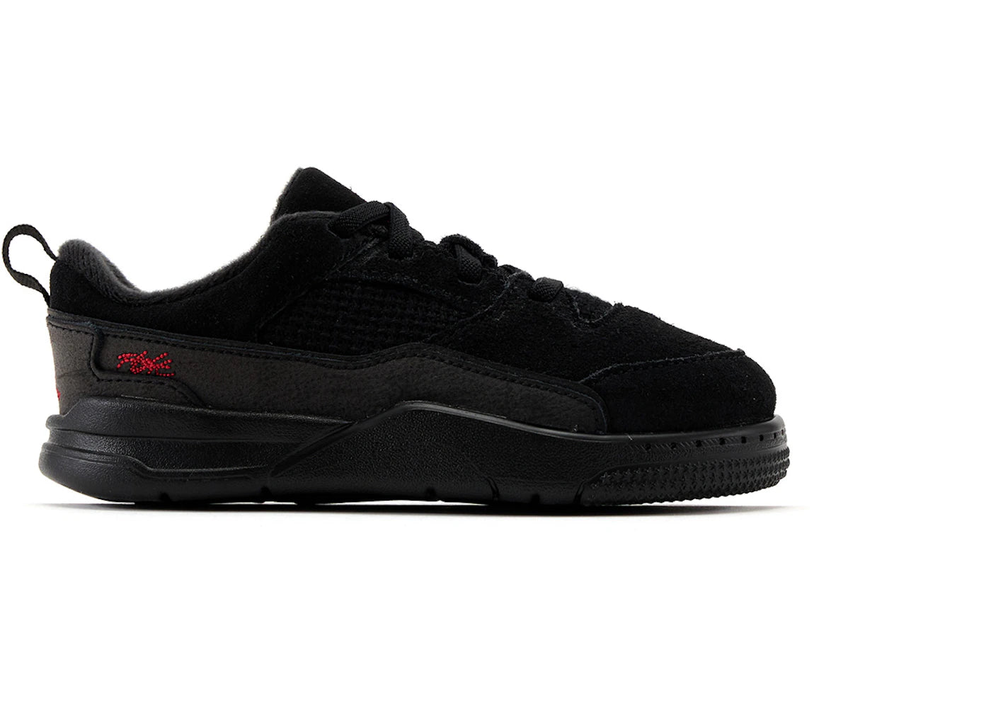 Jordan Flight Court Black Gum Medium Brown Varsity Red (TD) - vue 360