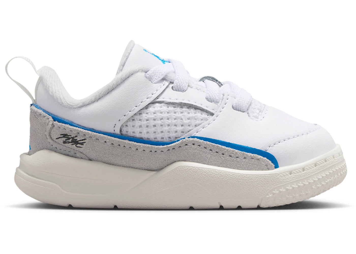 Jordan Flight Court White Photo Blue (TD) - vue 360