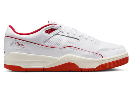 Jordan Flight Court White Sail Black Varsity Red - authentic Jordan sneakers