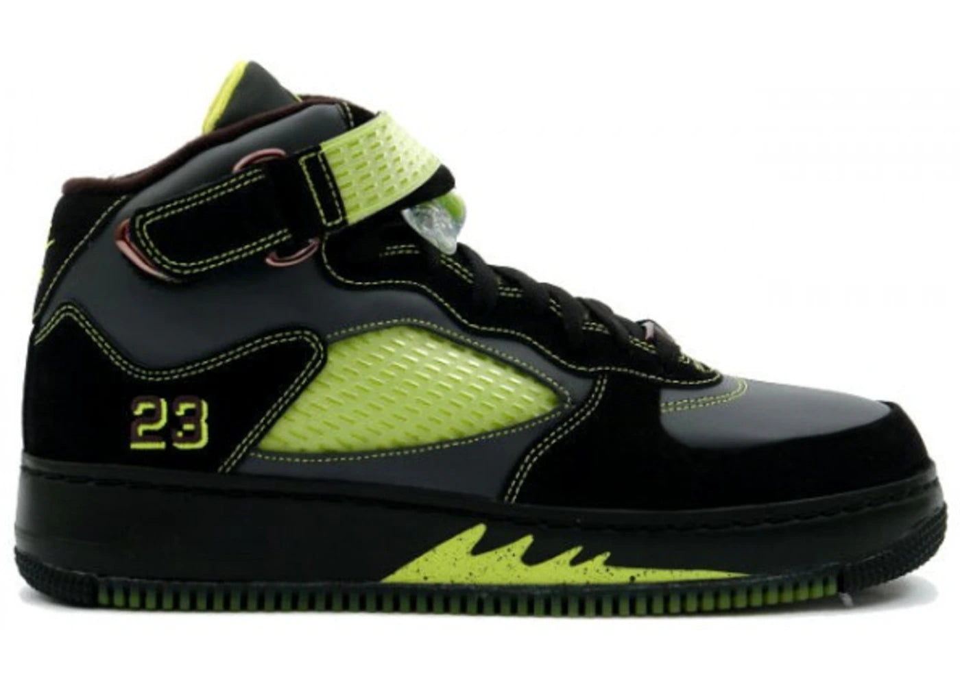 Jordan Force Schwarz Heller Kaktus - vue 360