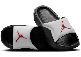 Jordan Franchise Slide White Black Gym Red (GS) - authentic Jordan sneakers