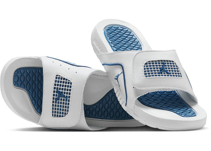 Jordan Hydro 4 Retro Off White Neutral Grey Industrial Blue (GS) - authentic Jordan sneakers