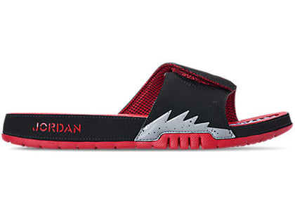 Jordan Hydro 5 Retro Black Particle Grey University Red - authentic Jordan sneakers