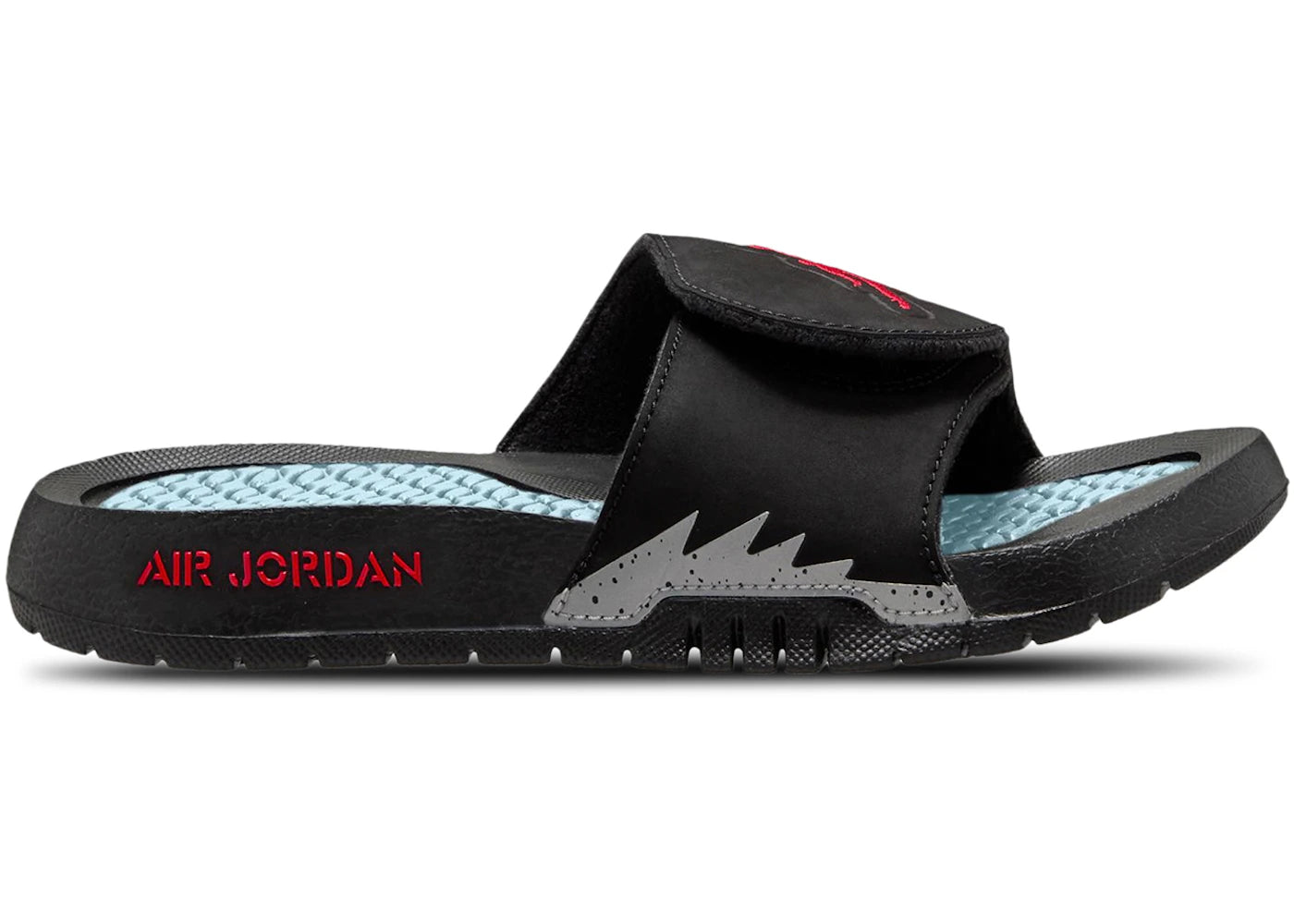 Jordan Hydro 5 Retro Slide Black Metallic (GS) - vue 360