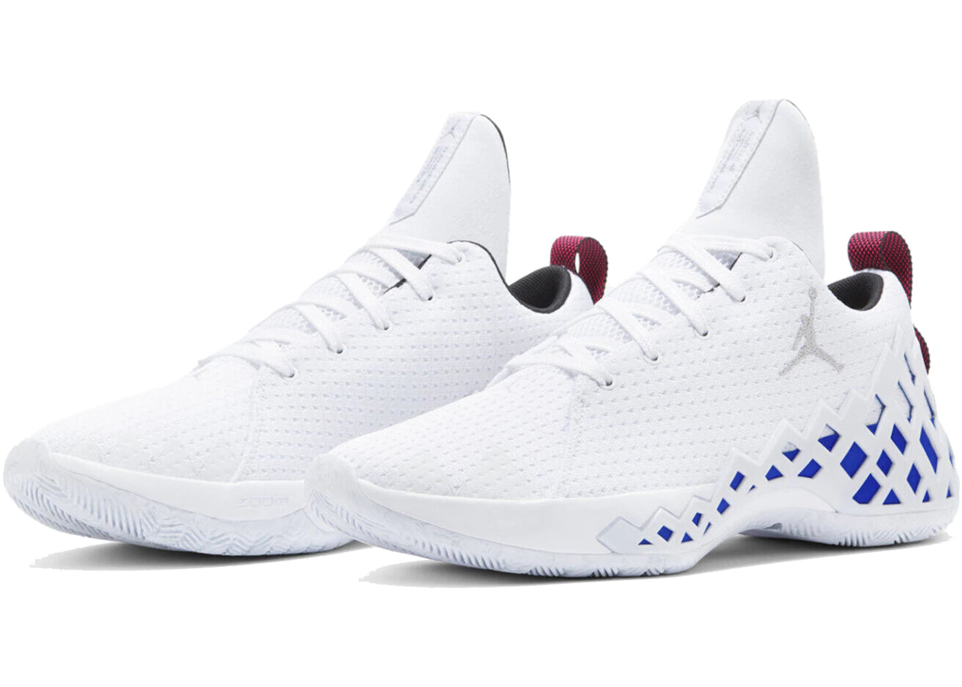 Jordan Jumpman Diamond Low PF White Mismatch - vue secondaire A