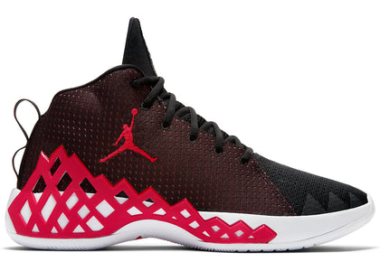 Jordan Jumpman Diamond Mid Black University Red - authentic Jordan sneakers