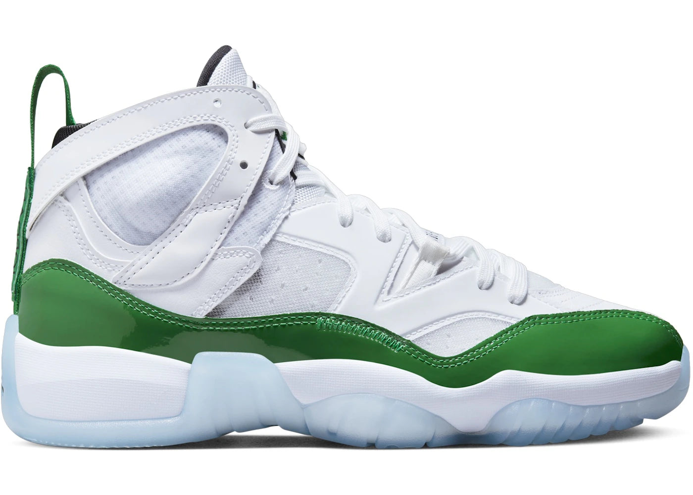 Jordan Jumpman Two Trey White Black Lucky Green - vue 360