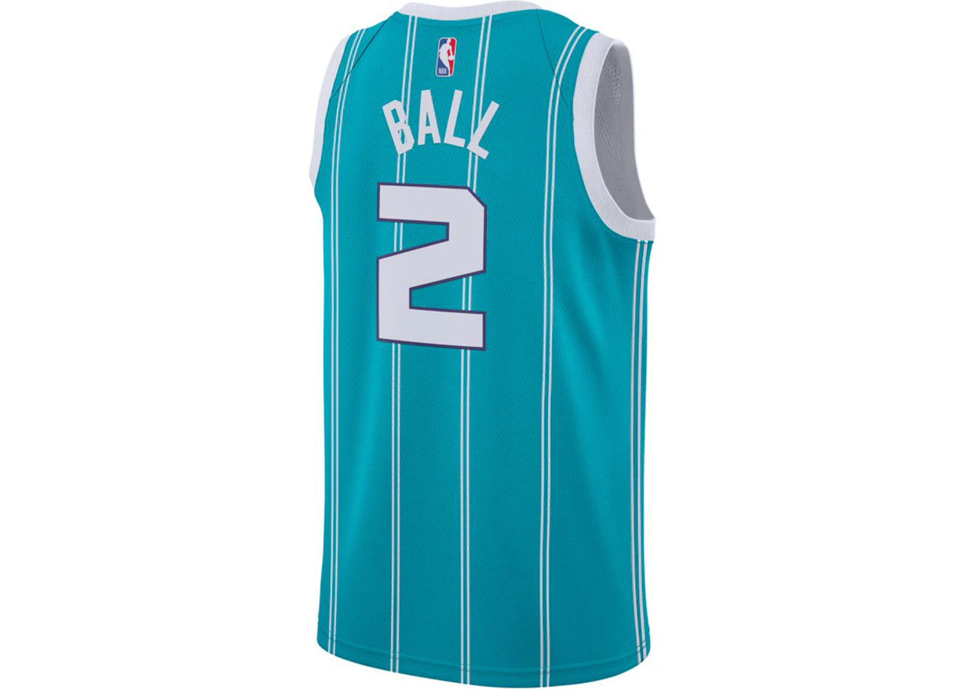 Air Jordan Lamelo Ball Hornets Icon Edition 2022 Swingman NBA Jersey Rapid Teal/Ball Lamelo - vue secondaire B