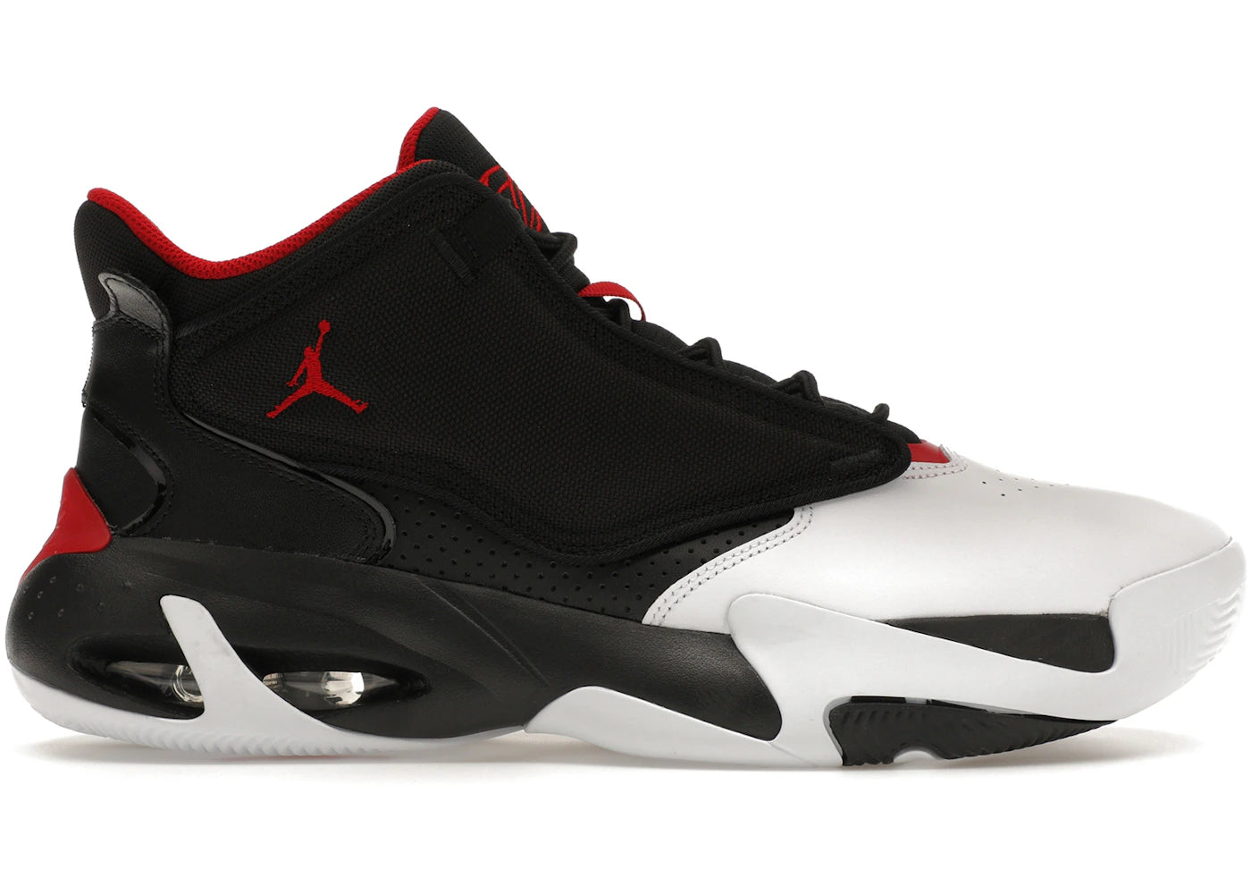 Jordan Max Aura 4 Black Gym Red White