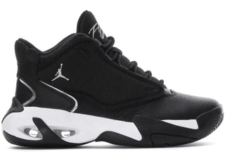 Jordan Max Aura 4 Black Metallic Silver (GS) - authentic Jordan sneakers