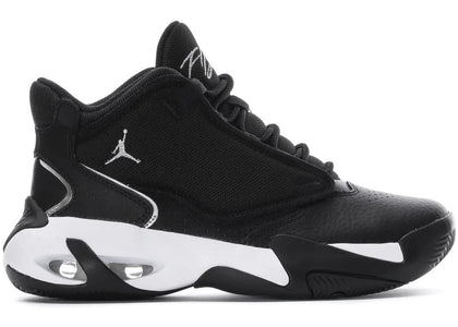 Jordan Max Aura 4 Black Metallic Silver (GS) - authentic Jordan sneakers
