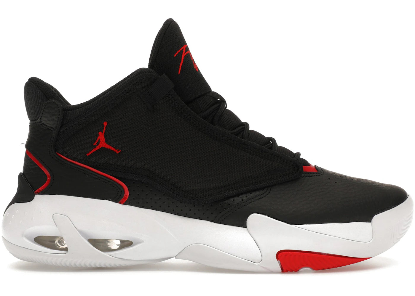Jordan Max Aura 4 Black University Red