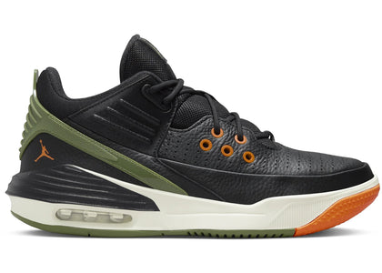 Jordan Max Aura 5 Black Bright Mandarin Sail Sky J Light Olive - authentic Jordan sneakers