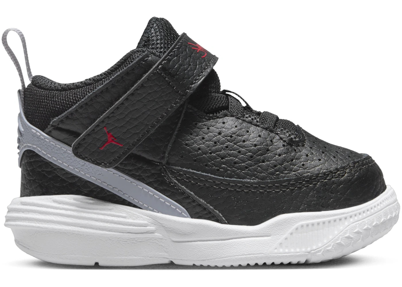 Jordan Max Aura 5 Black White Cement Grey University Red (TD)