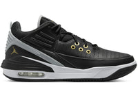 Jordan Max Aura 5 Schwarz Weiß Wolfsgrau Metallic-Gold