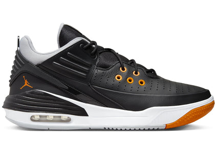 Jordan Max Aura 5 Black Wolf Grey White Magma Orange - authentic Jordan sneakers