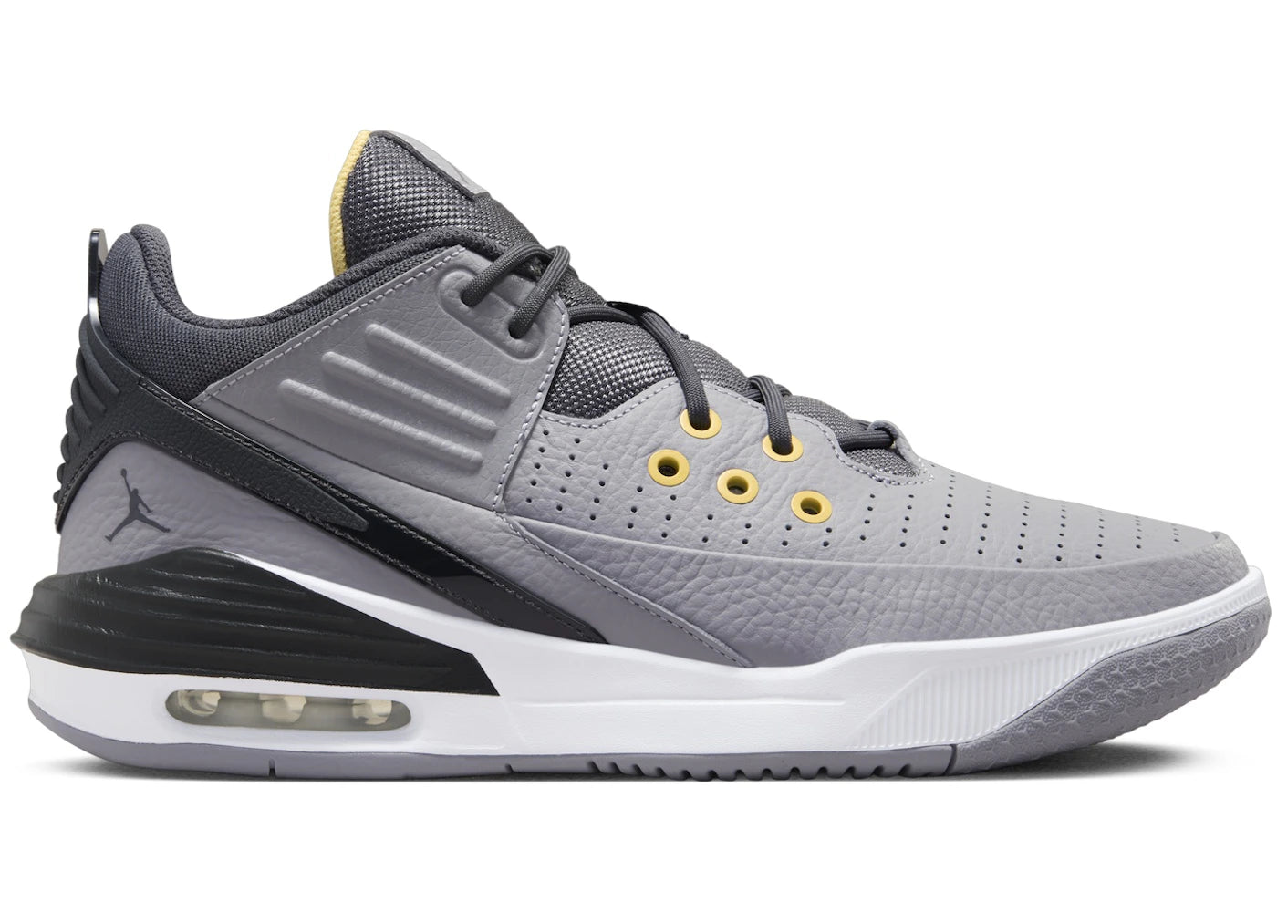 Jordan Max Aura 5 Zementgrau Topas Gold Weiß Anthrazit - vue 360