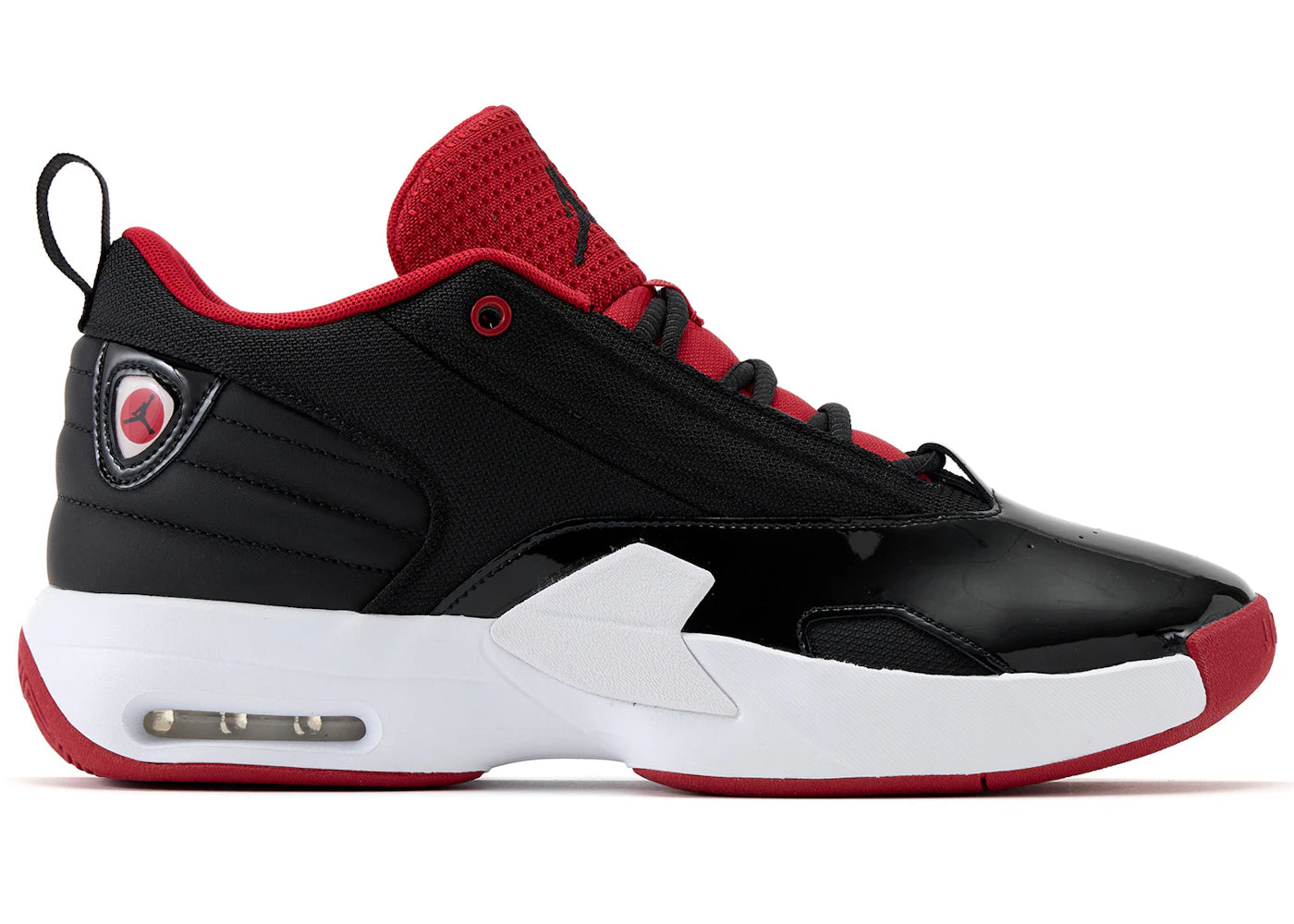 Jordan Max Aura 6 Black White Gym Red - vue 360