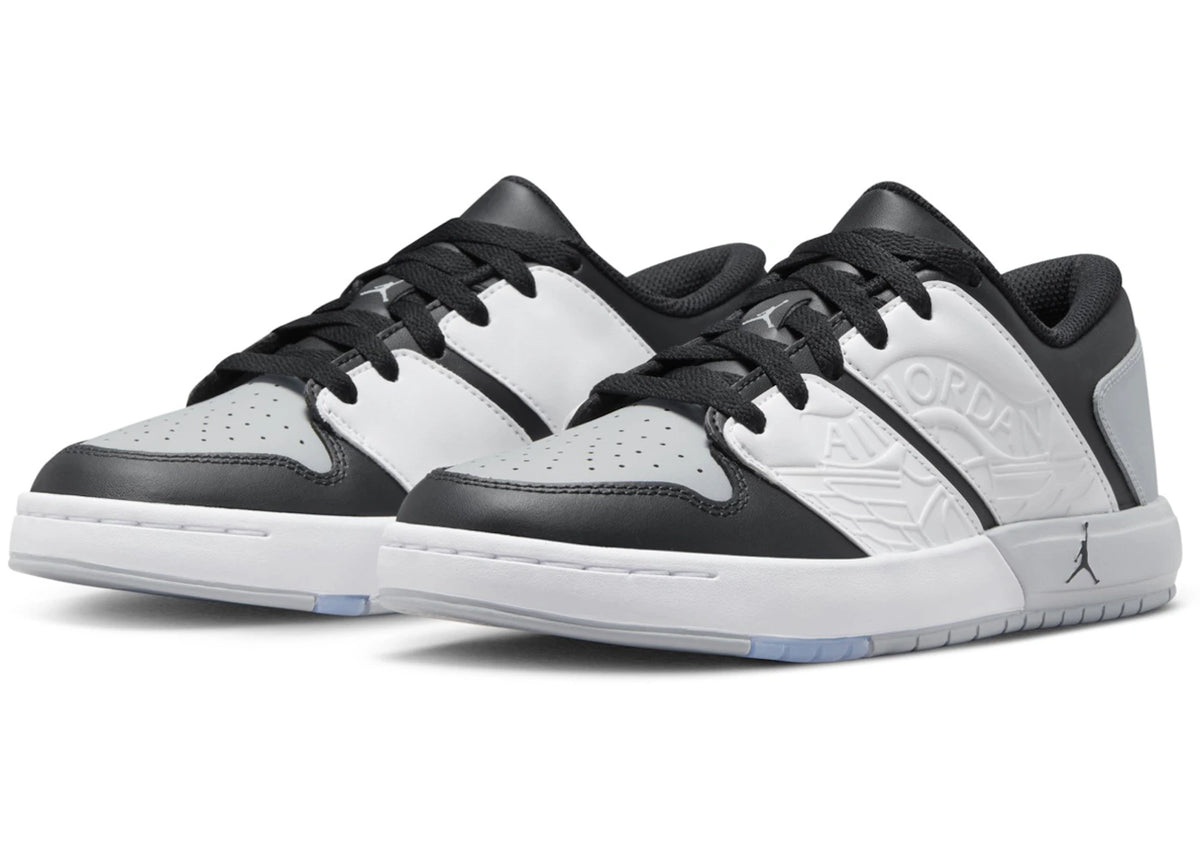 Jordan Nu Retro 1 Low Black Light Smoke Grey (GS) - vue 360