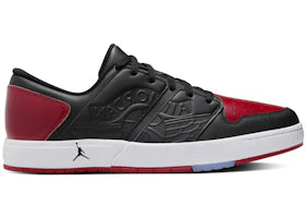 Jordan Nu Retro 1 Low Black White Varsity Red - vue 360