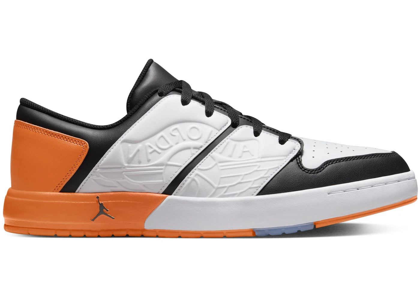 Jordan Nu Retro 1 Low White Black Magma Orange - vue 360
