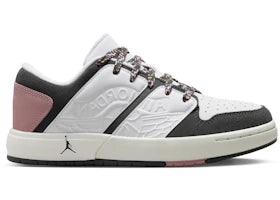 Jordan Nu Retro 1 Low White Red Stardust Saturn Gold Anthracite (GS) - authentic Jordan sneakers