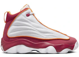 Jordan Pro Strong White Cardinal Red Vivid Orange (GS)