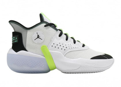 Jordan React Elevation PF White Black Green Glow - sneakers view 2