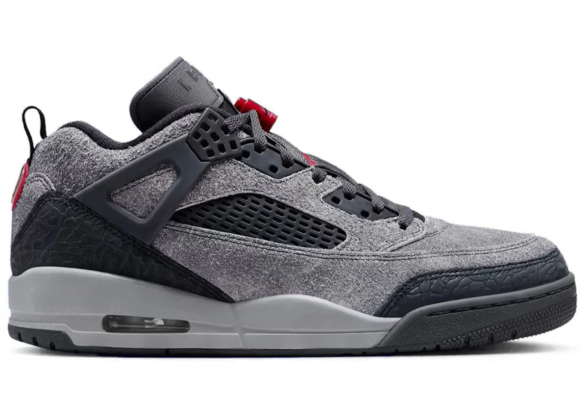 Jordan Spizike Low Anthracite Gym Red (PS) - vue 360