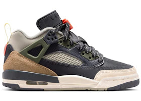 Jordan Spizike Low Anthracite Mango Cargo Khaki (GS) - vue 360