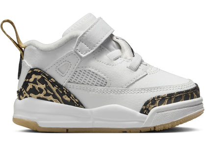 Jordan Spizike Low White Metallic Gold Sail Black (TD) - authentic Jordan sneakers