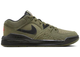 Jordan Stadium 90 Medium Olive University Red Sail Black (GS) - vue 360