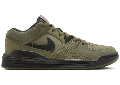 Jordan Stadium 90 Medium Olive University Red Sail Black (GS) - sneakers view 2