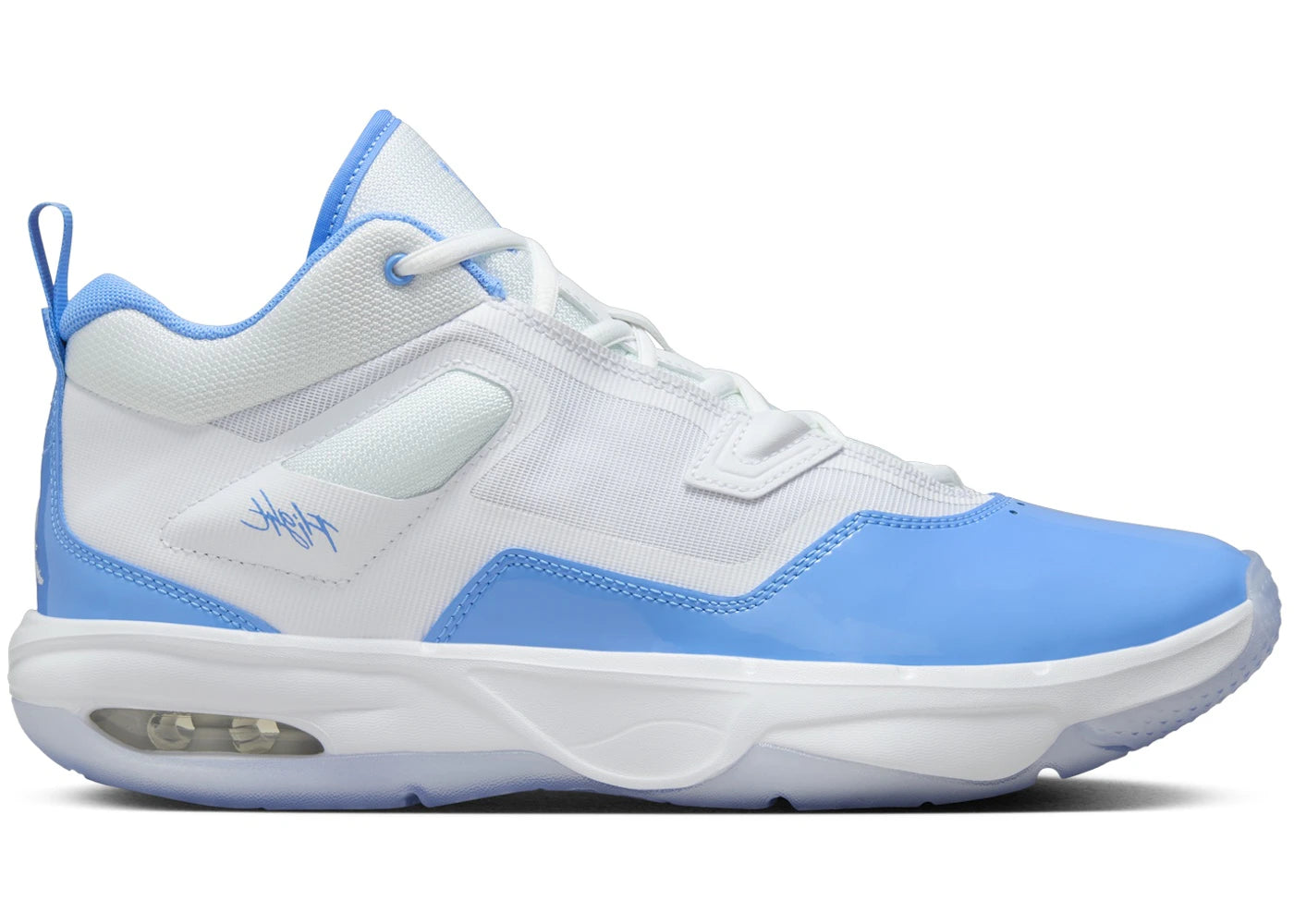 Jordan Stay Loyal 3 White Black University Blue - vue secondaire A