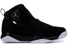 Jordan True Flight Black Metallic Gold Black White - vue 360