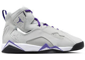 Jordan True Flight Light Base Grey White Black Purple Venom (GS) - vue 360