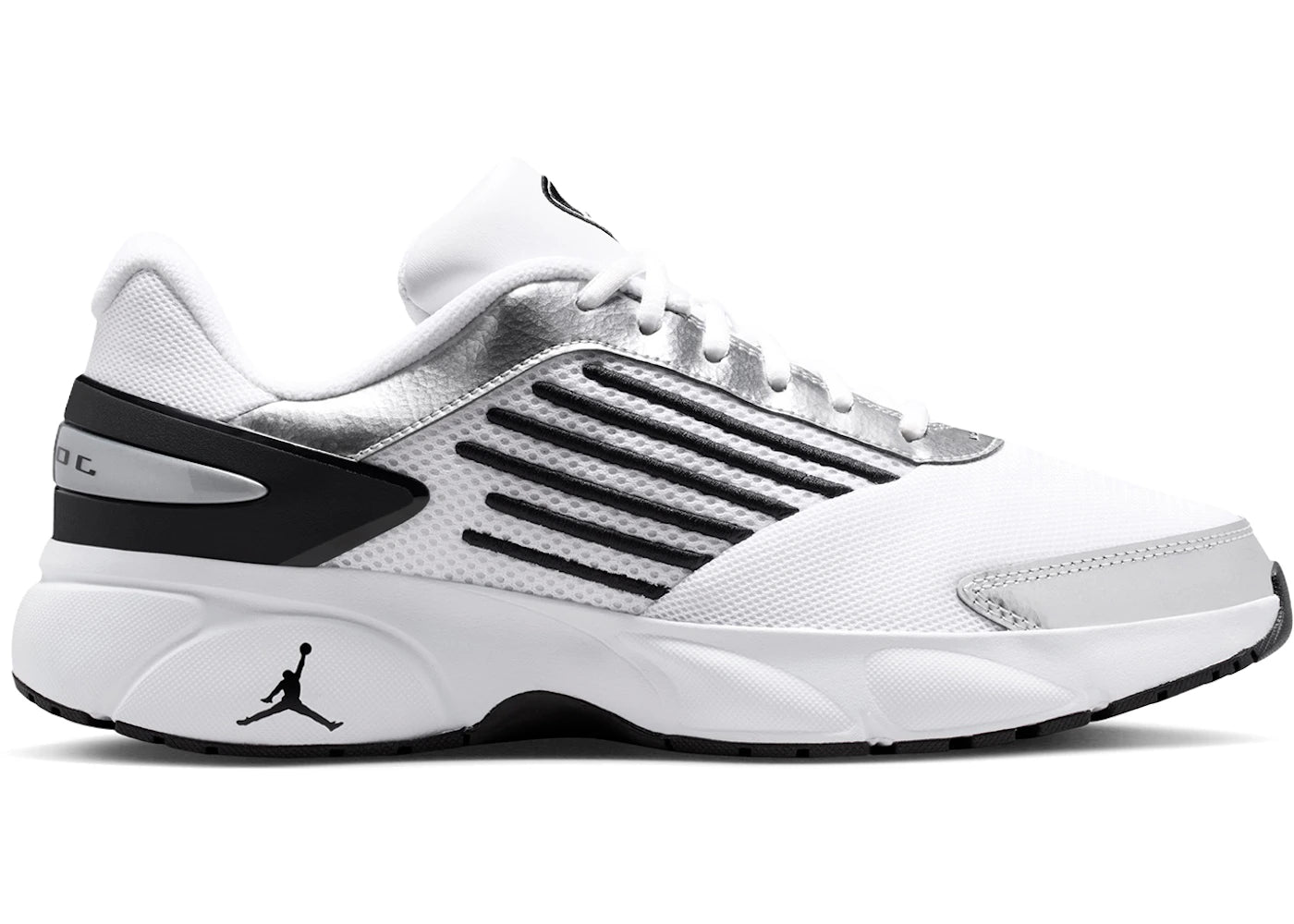 Jordan Trunner Flow White Black Metallic Silver - vue 360