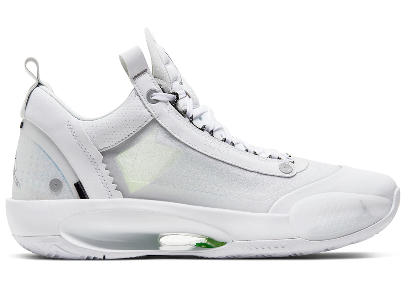 Jordan XXXIV Low PF Pure Money (Weiße Sohle) - vue 360