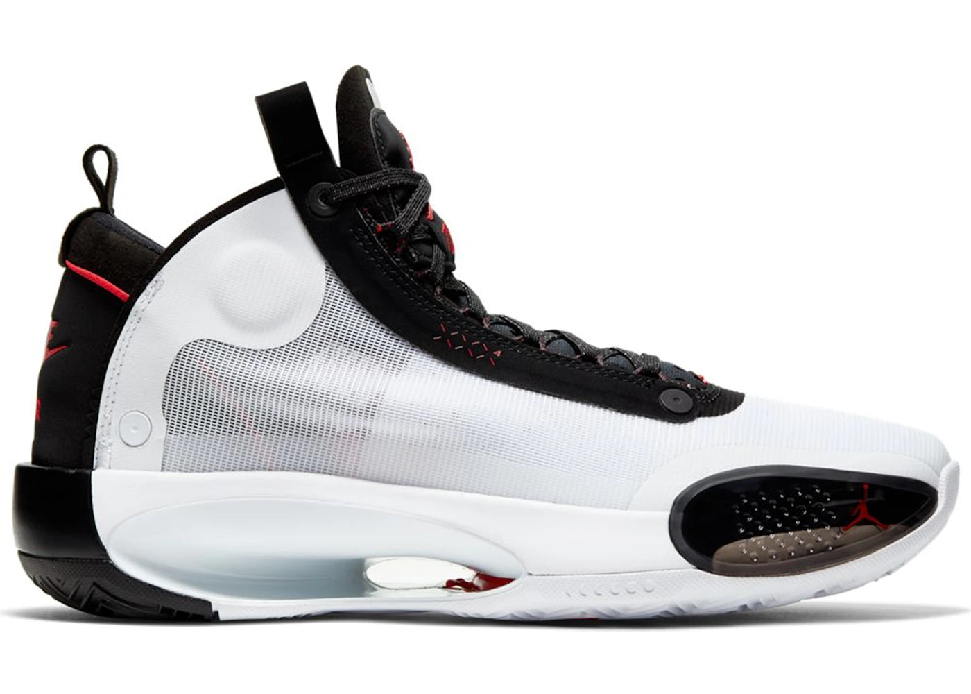 Jordan XXXIV Weiß Schwarz Rot - vue 360