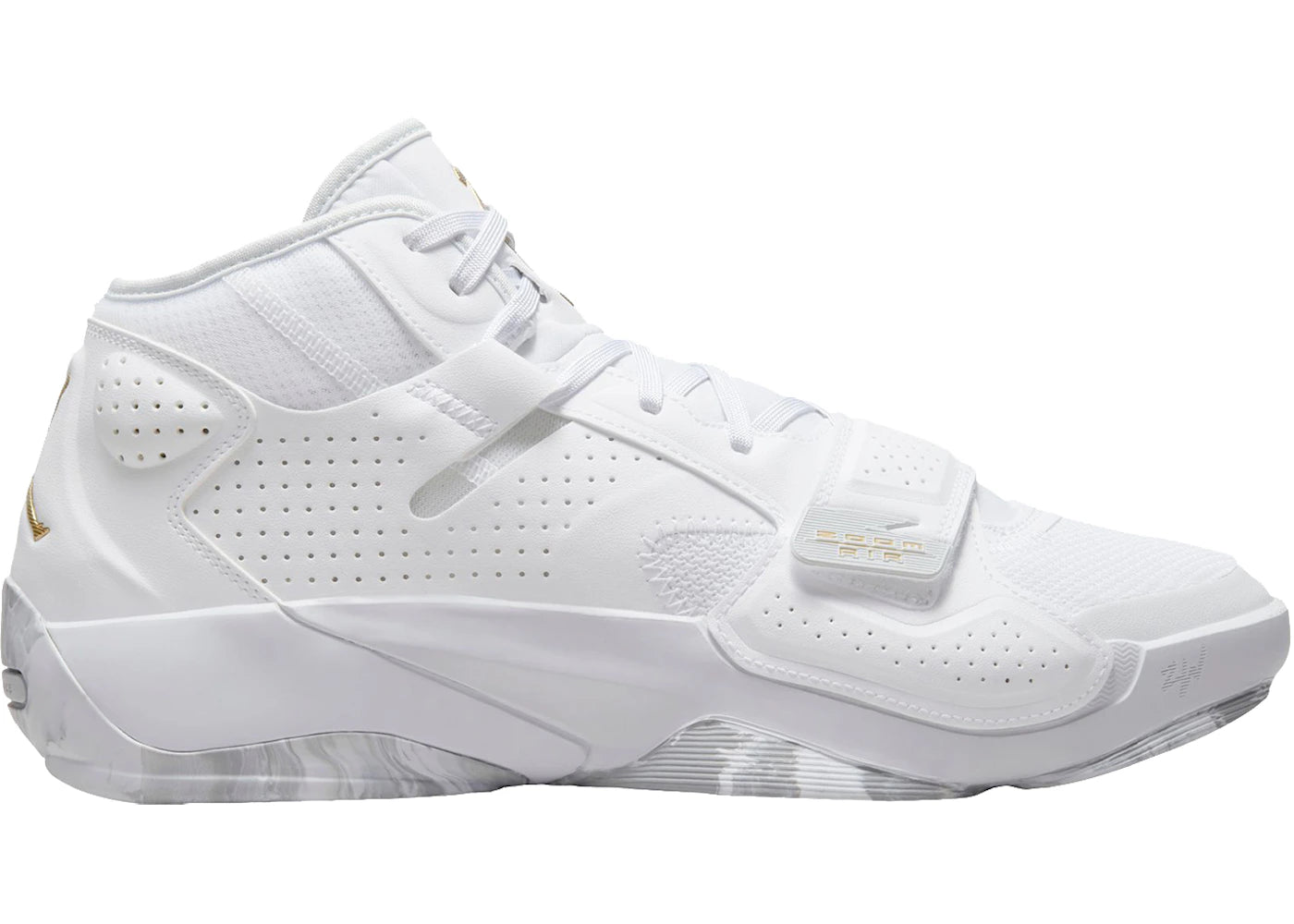 Jordan Zion 2 White Metallic Gold - vue secondaire A
