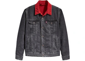 Air Jordan x Levis Reversible Trucker Jacket Black/Red - vue 360