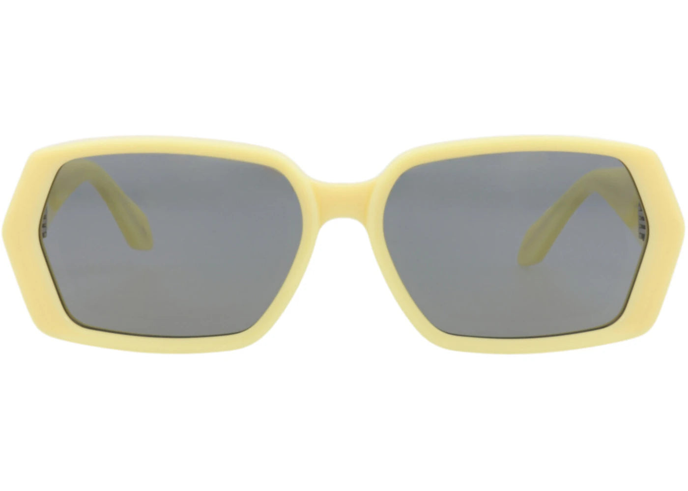 Alaia Square-Frame Recycled Acetate Sunglasses Yellow Yellow Grey (AA0082S-30015371-004) - vue secondaire A
