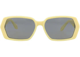 Alaia Square-Frame Recycled Acetate Sunglasses Yellow Yellow Grey (AA0082S-30015371-004) - vue 360