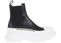 Alexander McQueen Chelsea Tread Ankle Boot Black White (Women's)