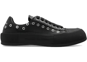 Alexander McQueen Deck Skate Plimsoll Lace-Up Black Eyelets - authentic Alexander McQueen sneakers